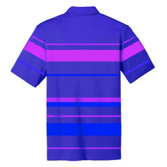 LB Striped Sport Polo (Purple)